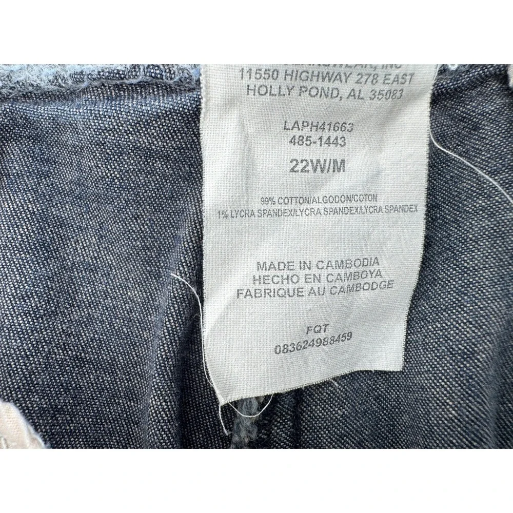 Lee Women's Jeans Blue Size 22W Regular Fit At The Waist‎